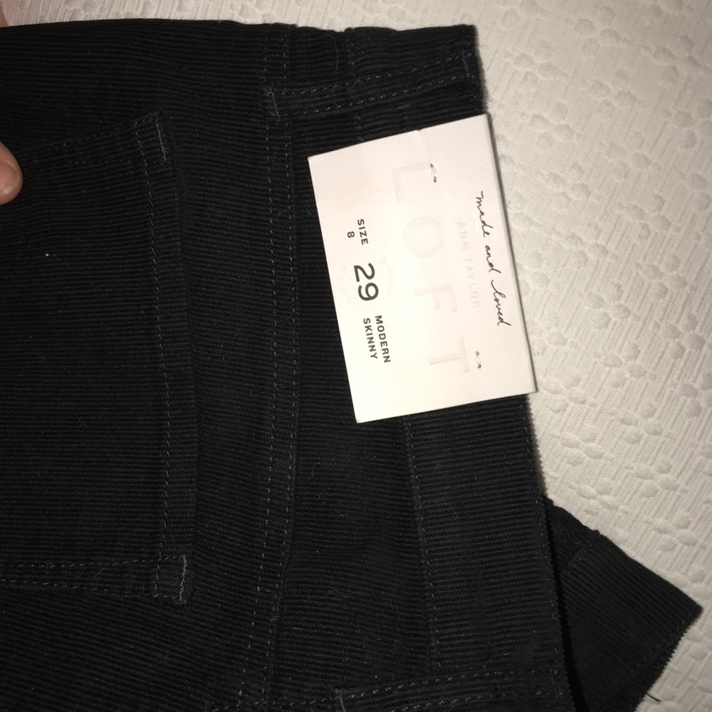 Loft Black Corduroys